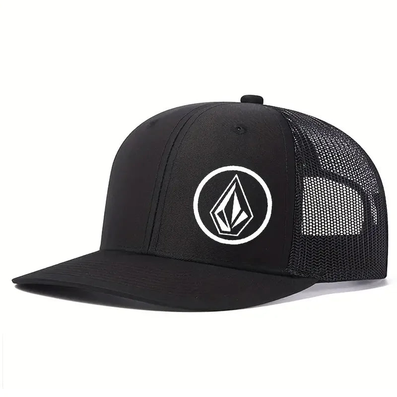 Simple symbol slightly curved printed baseball cap men's and women's outdoor sports events duck cap American truck driver hat tr