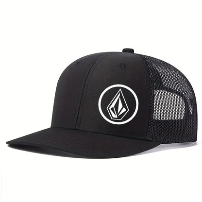 Simple symbol slightly curved printed baseball cap men's and women's outdoor sports events duck cap American truck driver hat tr