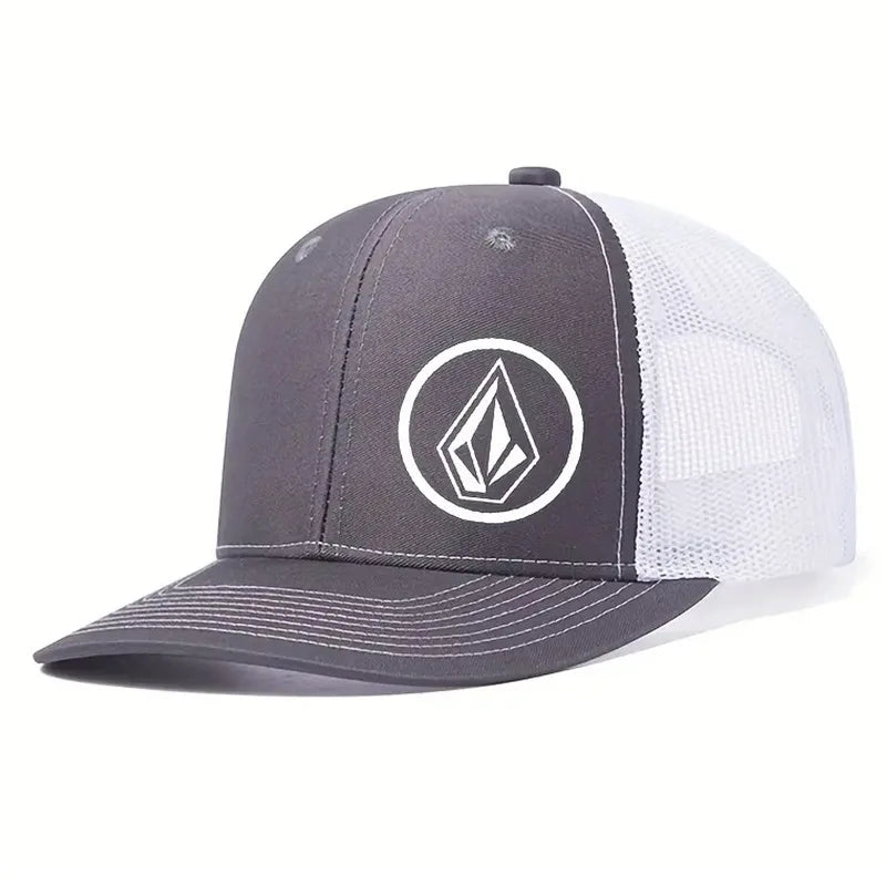 Simple symbol slightly curved printed baseball cap men's and women's outdoor sports events duck cap American truck driver hat tr