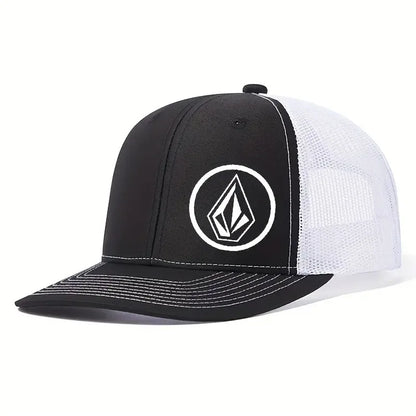 Simple symbol slightly curved printed baseball cap men's and women's outdoor sports events duck cap American truck driver hat tr
